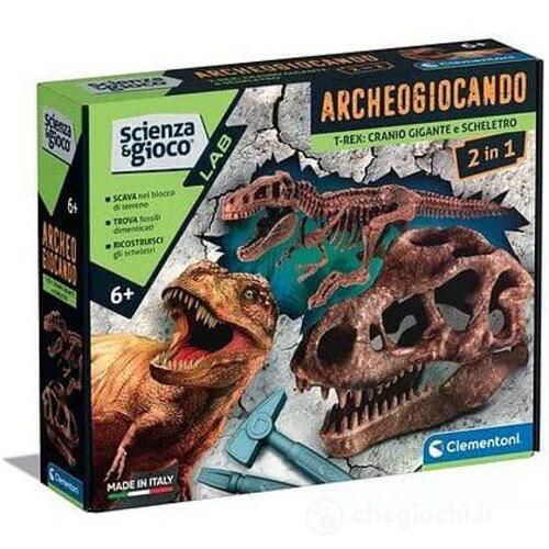 SCIENZA 19324 T-REX CRANIO GIGANTE E SCHELETRO