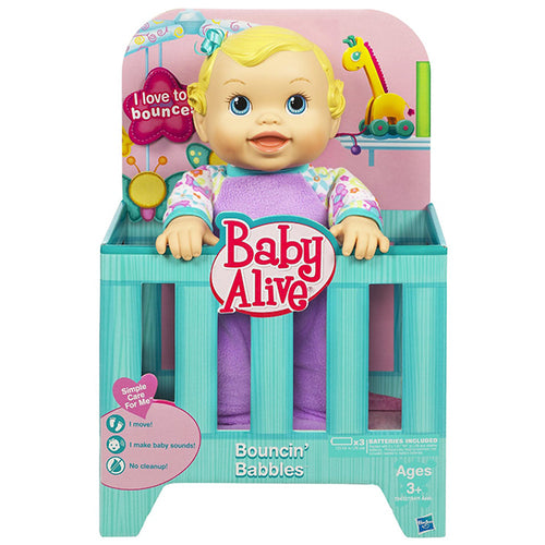 VINTAGE 2011 BAMBOLA BABY ALIVE SALTELLA E RIDE