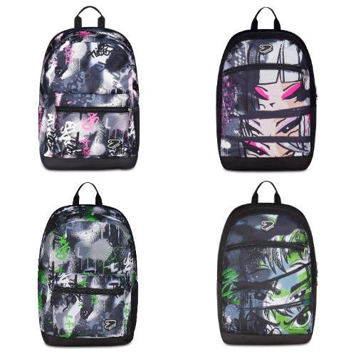 SCUOLA 200102587-000 REVERSIBLE BACKPACK CON EARPHONES WIRELESS SEVEN GRAY SHADOW - 2 VARIANTI