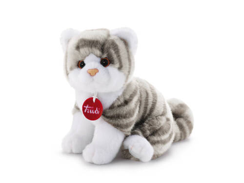20851 Peluche gattino Brad trigato grigio- taglia S