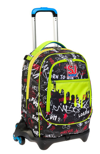 SCUOLA 20C202404-899 ZAINO TROLLEY JACK-3WD+ SJ GANG BORN TO FUN BOY