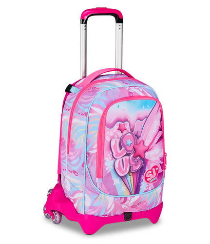 SCUOLA 20C202541-3D9 ZAINO TROLLEY 3WD+ SJ GANG PLUSHY RABBIT