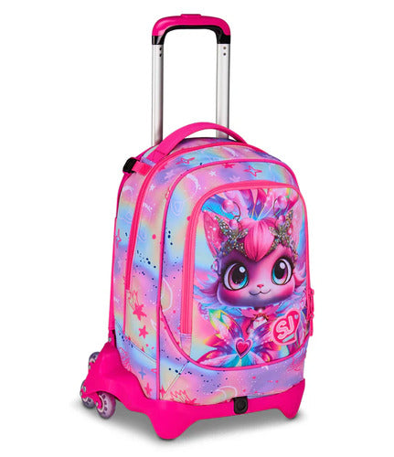SCUOLA 20C202544-382 ZAINO TROLLEY 3WD+ SJ GANG CAT LED