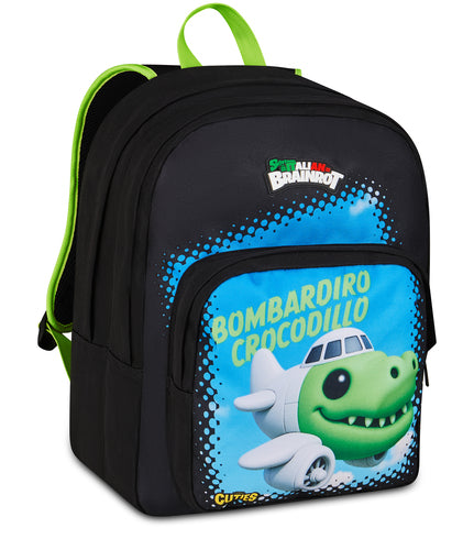 SCUOLA 20J602603-899 ZAINO BOMBARDIRO CROCODILLO SKIFIDOL BRAINROT