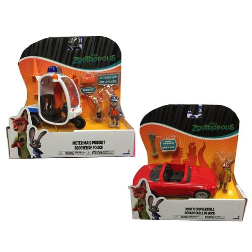 VINTAGE 2016 21736670 DISNEY ZOOTROPOLIS SET SEICOLO + PERS. - SINGOLO - 2 VARIANTI