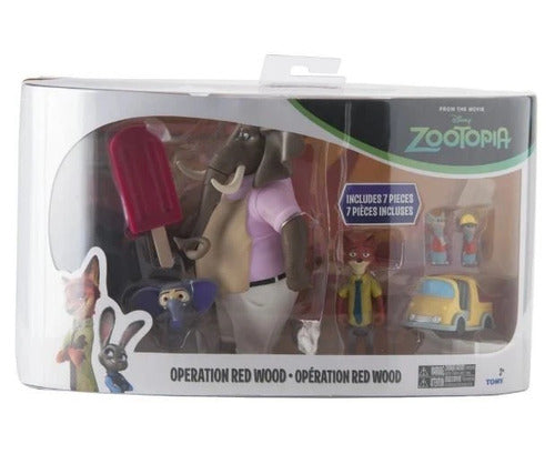 VINTAGE 2016 21736672 DISNEY ZOOTROPOLIS SET DA 7 PERSONAGGI