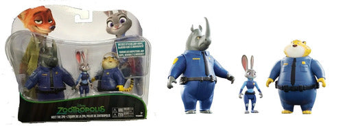 VINTAGE 2016 DISNEY ZOOTROPOLIS  SET 3 PERSONAGGI