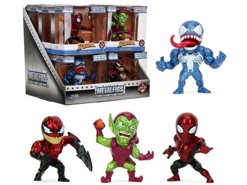 253220008 Minifigure Metalfigs MARVEL Spiderman singolo 6,5cm, 4 varianti