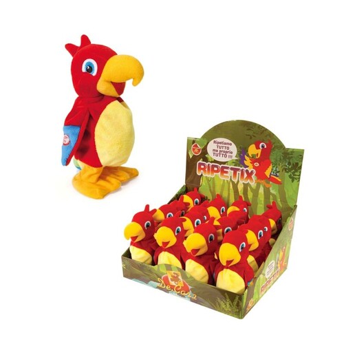 26138 PELUCHE RIPETIX PERRY PAPPAGALLO SINGOLO H20CM