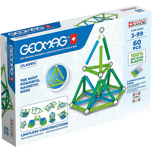 Geomag Costruzioni  CLASSIC 272 GREEN Line - 60pcs