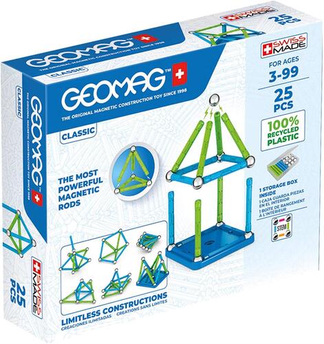 275 Costruzioni Geomag CLASSIC GREEN Line - 25 pcs