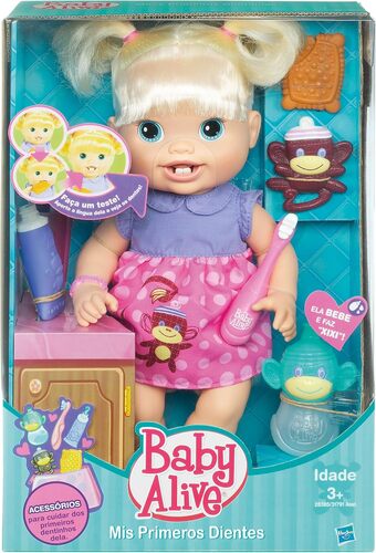 VINTAGE 2011 BAMBOLA BABY ALIVE MIO PRIMO DENTINO