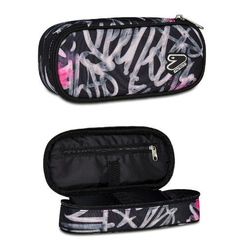300102507-899 PENCIL BAG ROUND PLUS SEVEN DIM PAINT GIRL