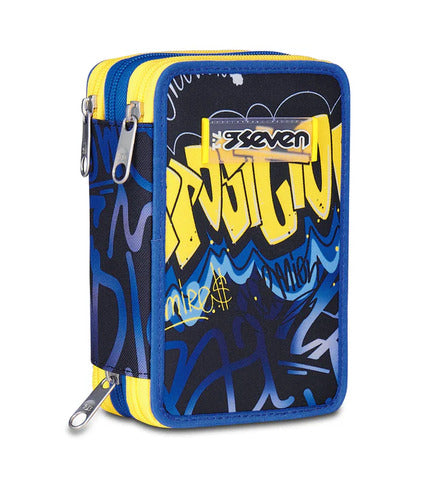 SCUOLA 300102529-550 ASTUCCIO 3 ZIP SEVEN HIDDEN SPOT BOY