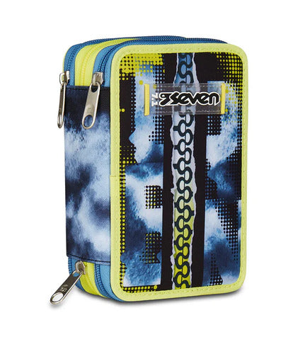 SCUOLA 300102537-880 ASTUCCIO 3 ZIP SEVEN SHADY DYE BOY