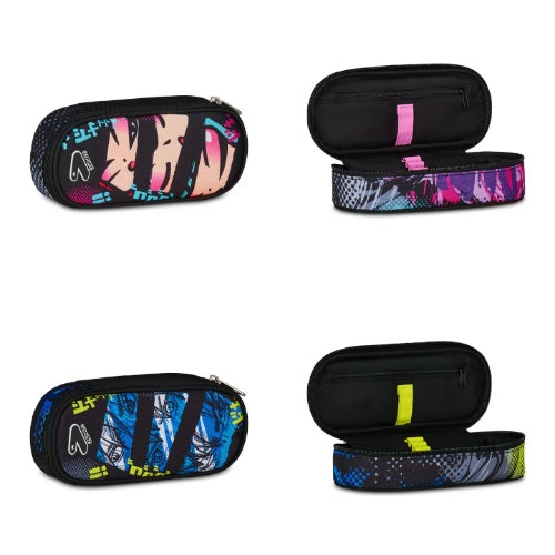 SCUOLA 300102576-000 PENCIL BAG ROUND PLUS SEVEN JAPAN MOOD - 2 VARIANTI