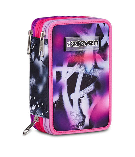 SCUOLA 300102630-406 ASTUCCIO 3 ZIP SEVEN BUZZY NOTE GIRL
