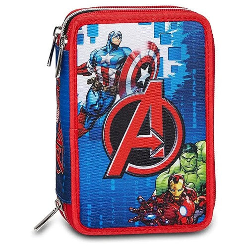 SCUOLA 303902300_550 ASTUCCIO 3 ZIP AVENGERS EARTH'S MIGHTIEST HEROES