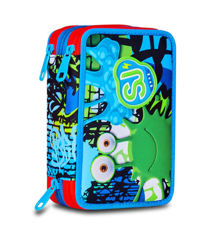 SCUOLA 30C202514-535 ASTUCCIO 3 ZIP SJ GANG FANTASYS BOY