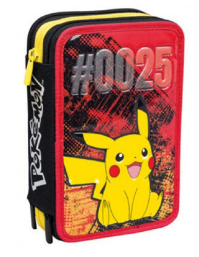 SCUOLA 30G502400-426 ASTUCCIO 3 ZIP POKEMON PIKACHU