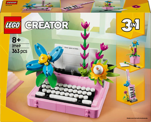 Lego Creator 31169 macchina da scrivere con fiori