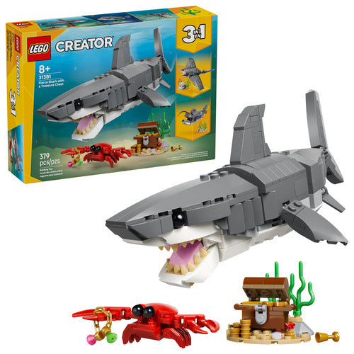 Lego Creator 31381 Squalo con scrigno tesoro