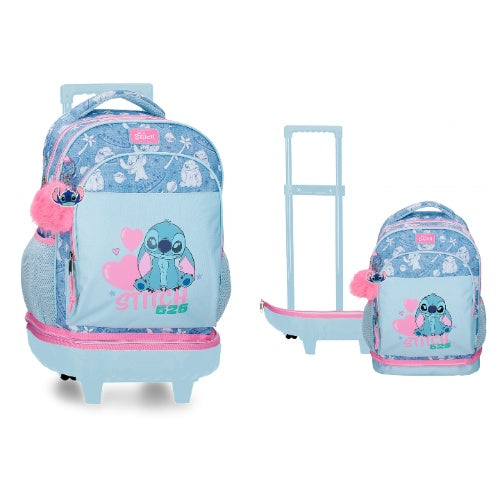 SCUOLA 320024298031 ZAINO TROLLEY 2R STITCH HEARTS