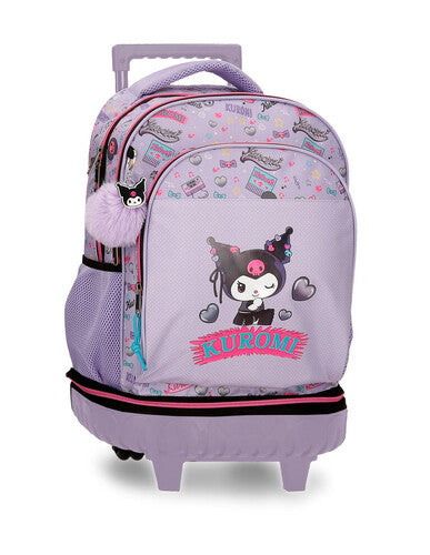 SCUOLA 320038298080 ZAINO TROLLEY SCOMPONIB. KUROMI RETROPOP