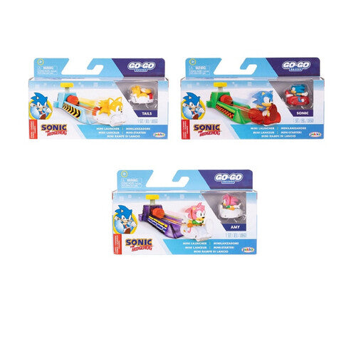 423324 Sonic - Go Go Racers - Assortimento Mini Launcher (Serie differenti)