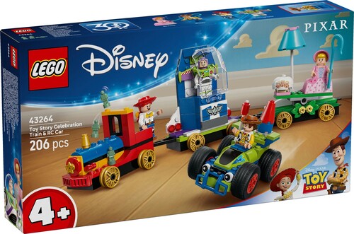 Lego Disney Toy Story 43264 Treno e auto Rc celebrativi