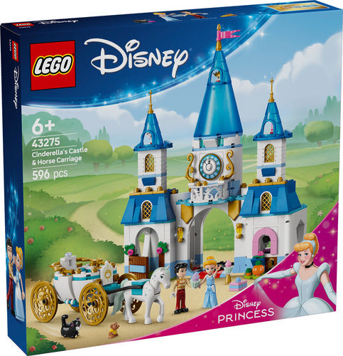 Lego Disney Princess 43275 Castello e carrozza di Cenerentola