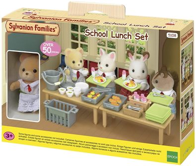 SYLVANIAN FAMILIES 5108 MENSA SCOLASTICA+1 PERS.