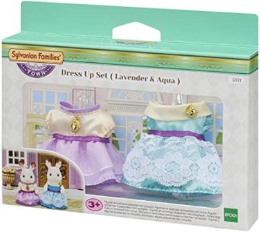 SYLVANIAN FAMILIES 5371 DRESS UP SET (LAVENDER & AQUA)