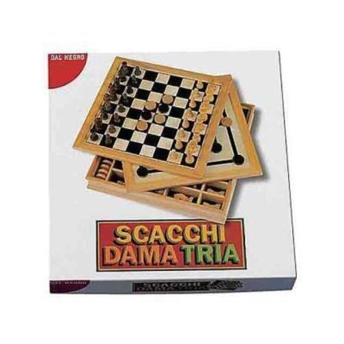 LEGNO 54229 SCACCHI DAMA TRIA PLUS CM30