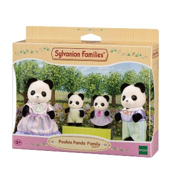 SYLVANIAN FAMILIES 5529 FAMIGLIA POOKIE PANDA