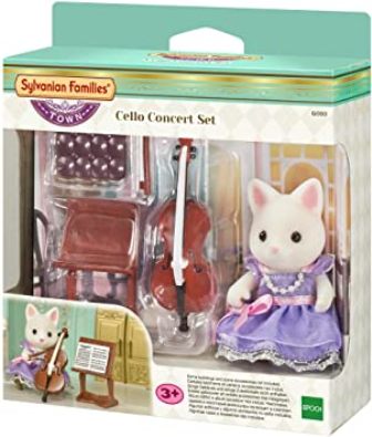 SYLVANIAN FAMILIES 6010 TOWN:GATTA CON VIOLONCELLO