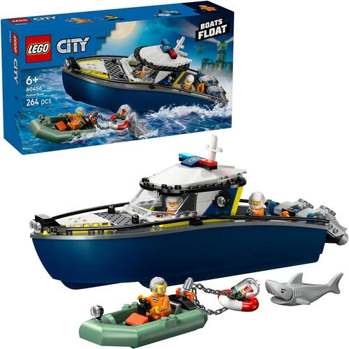 Lego City 60456 Inseguimento del motoscafo della Polizia