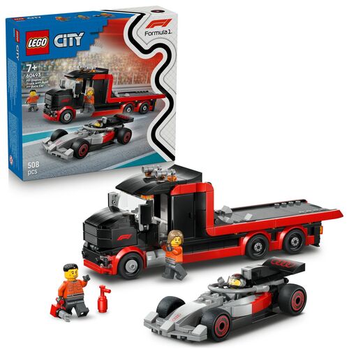 LEGO CITY 60493 TRUCK F1 AUTO CORSA AUDI