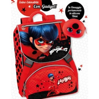 SCUOLA 60501PRM ZAINO ESTENSIBILE C/GADGET MIRACULOUS