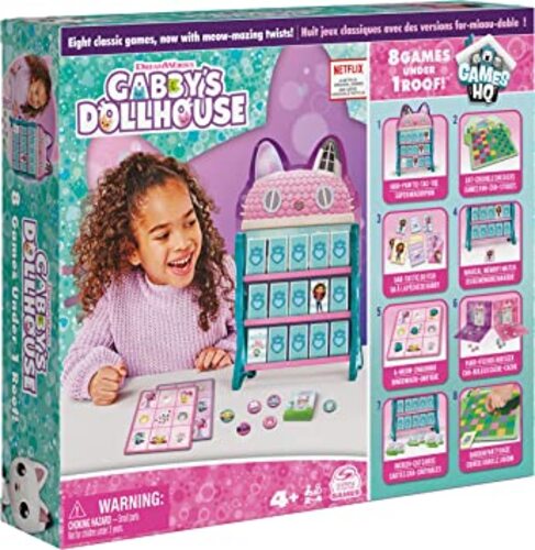 GIOCO DI SOCIETA' 6065857 GABBY'S DOLLHOUSE 8 IN 1 GIOCHI RIUNITI
