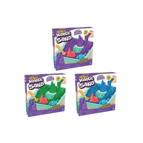6067800 KINETIC SAND Playset Castelli di Sabbia singolo, 3 varianti