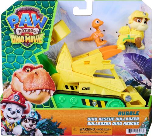 6075771 PAW PATROL DINO MOVIE Veicolo Rubble