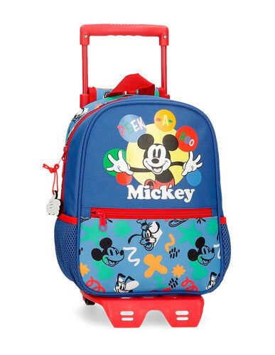 SCUOLA 610036216232 ZAINO TROLLEY 28CM MICKEY PEEK A BOO