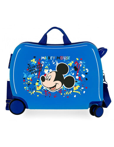 TEMPO LIBERO 630044114002 TROLLEY ABS BAMBINI 50CM MICKEY COLOUR MAYHEM