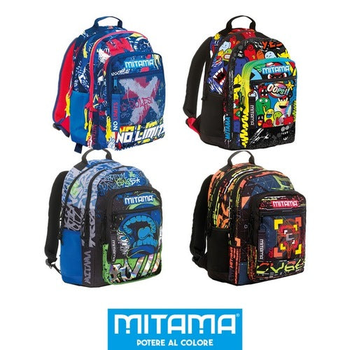 SCUOLA 64222-000 ZAINO NEW PLUS BOY MIX MITAMA ASS.TO