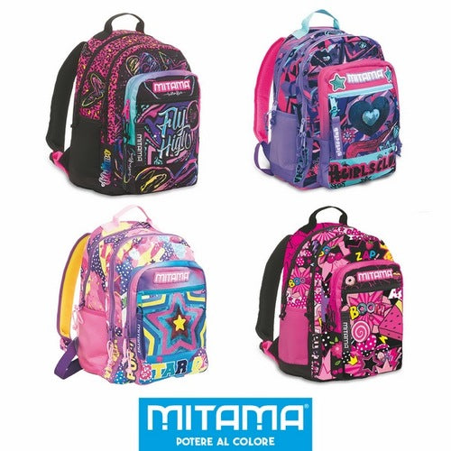 SCUOLA 64223-000 ZAINO NEW PLUS GIRL MIX MITAMA AST.