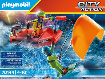 Playmobil 70144 Tender di salvataggio della Guardia Costiera