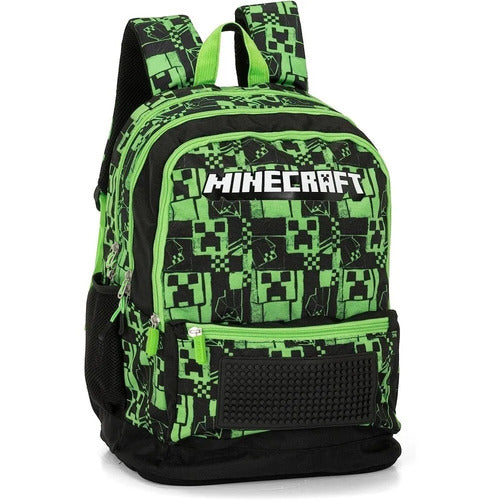 SCUOLA 70384 ZAINO ROUND MINECRAFT