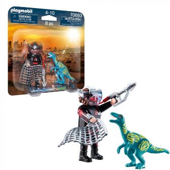 Playmboli 70693 VELOCIRAPTOR E CACCIATORE