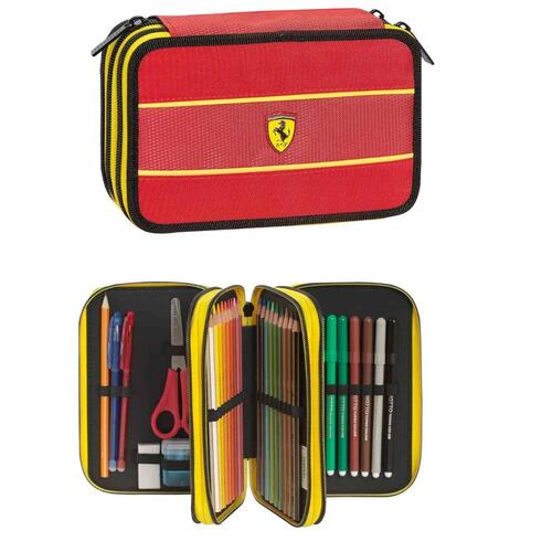 SCUOLA 72001 ASTUCCIO 3 ZIP FERRARI